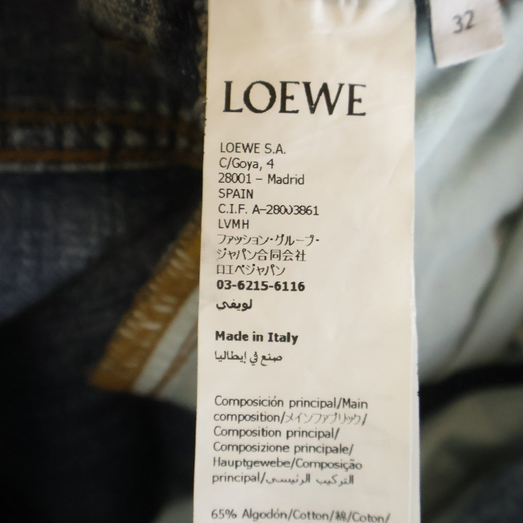 LOEWE(ロエベ) ベルテッド ジーンズ ライトブルー 32 S359Y11XE2 レディース