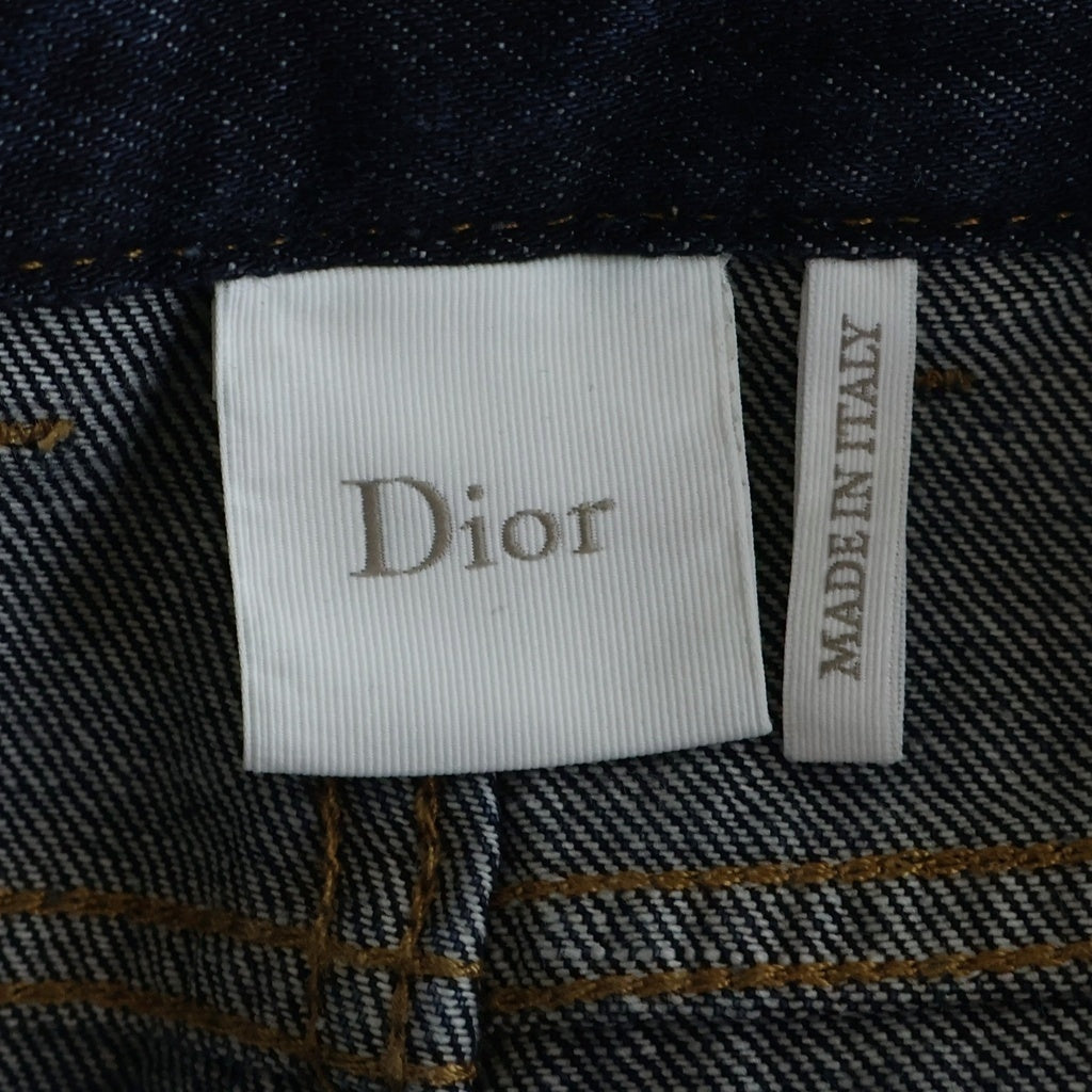 DIOR(ディオール) ドレープ フレアデニム インディゴブルー 32