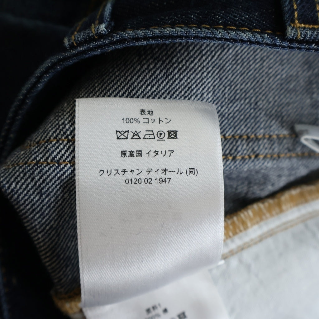 DIOR(ディオール) ドレープ フレアデニム インディゴブルー 32