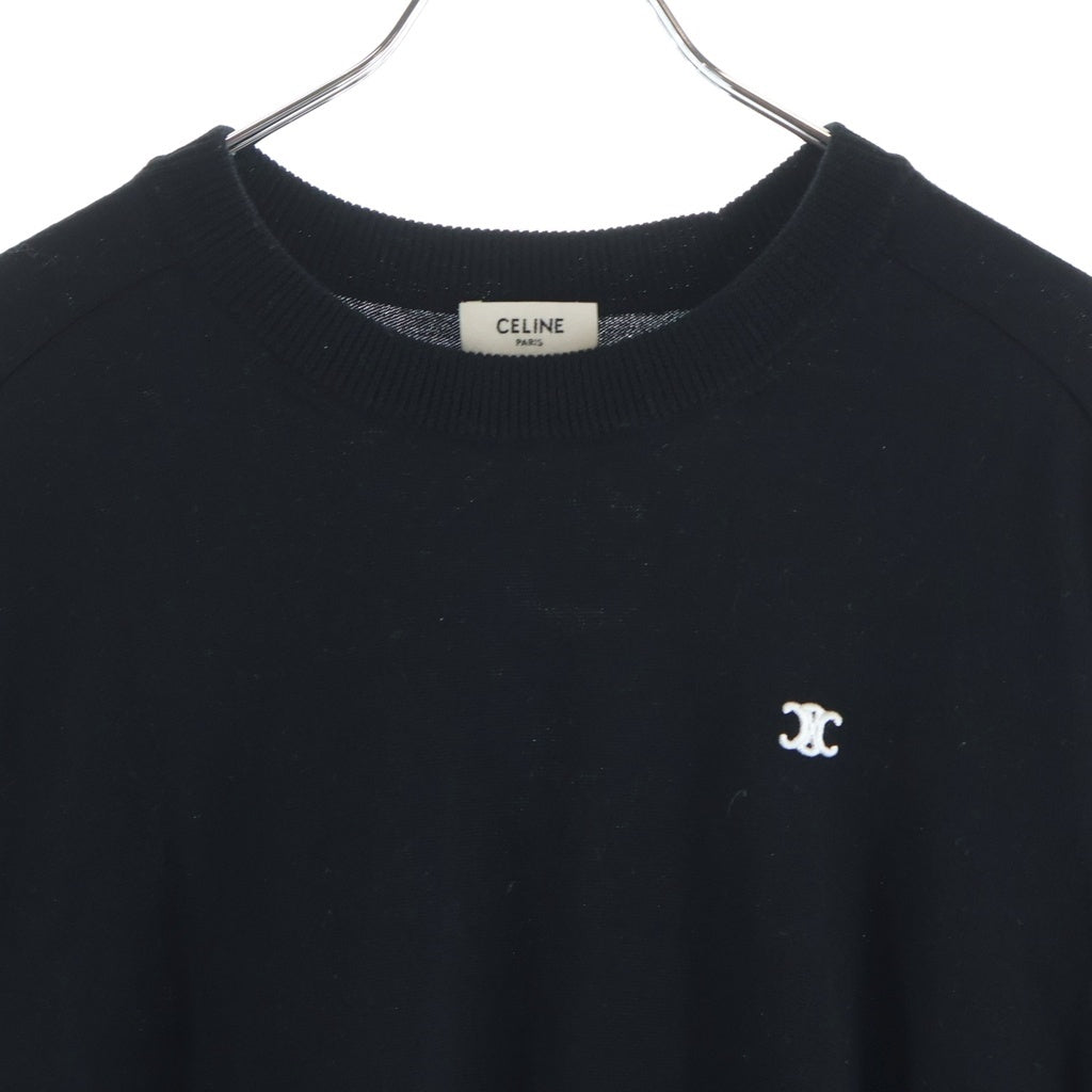 CELINE(セリーヌ) トリオンフ クルーネックセーター ブラック S 2AH80322U.38NO レディース
