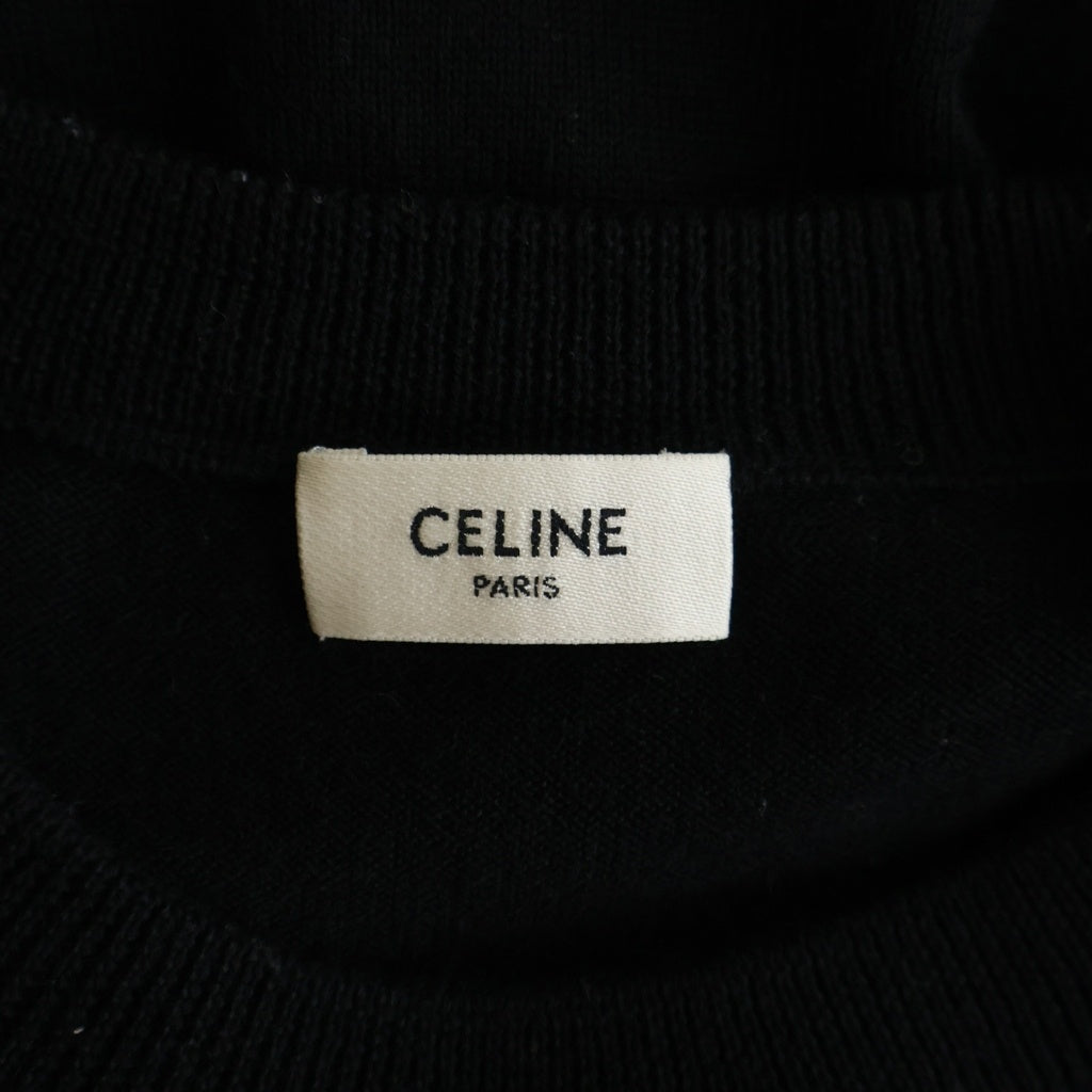 CELINE(セリーヌ) トリオンフ クルーネックセーター ブラック S 2AH80322U.38NO レディース