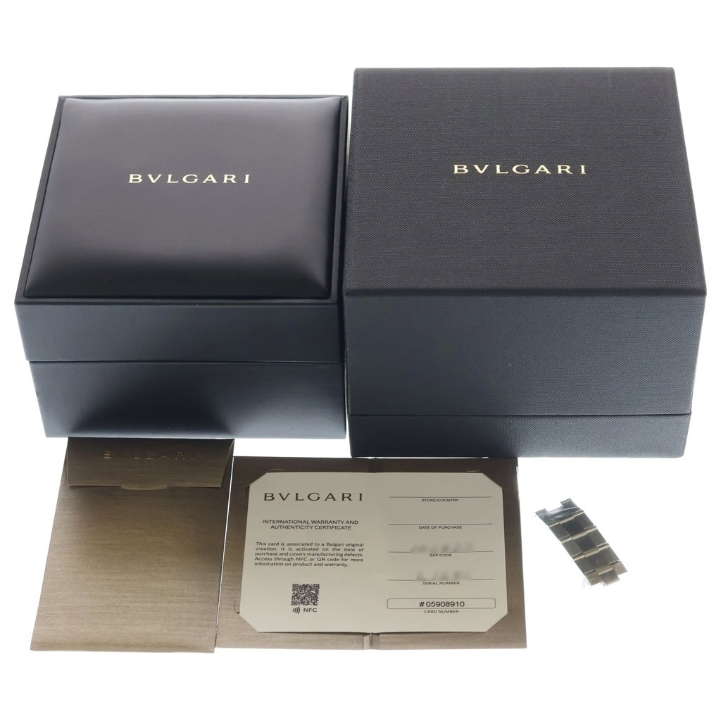 BVLGARI(ブルガリ) ディアゴノGMT グレー文字盤 SS/AT ステンレス オートマ 自動巻き 腕時計 DG40SGMT メンズ
