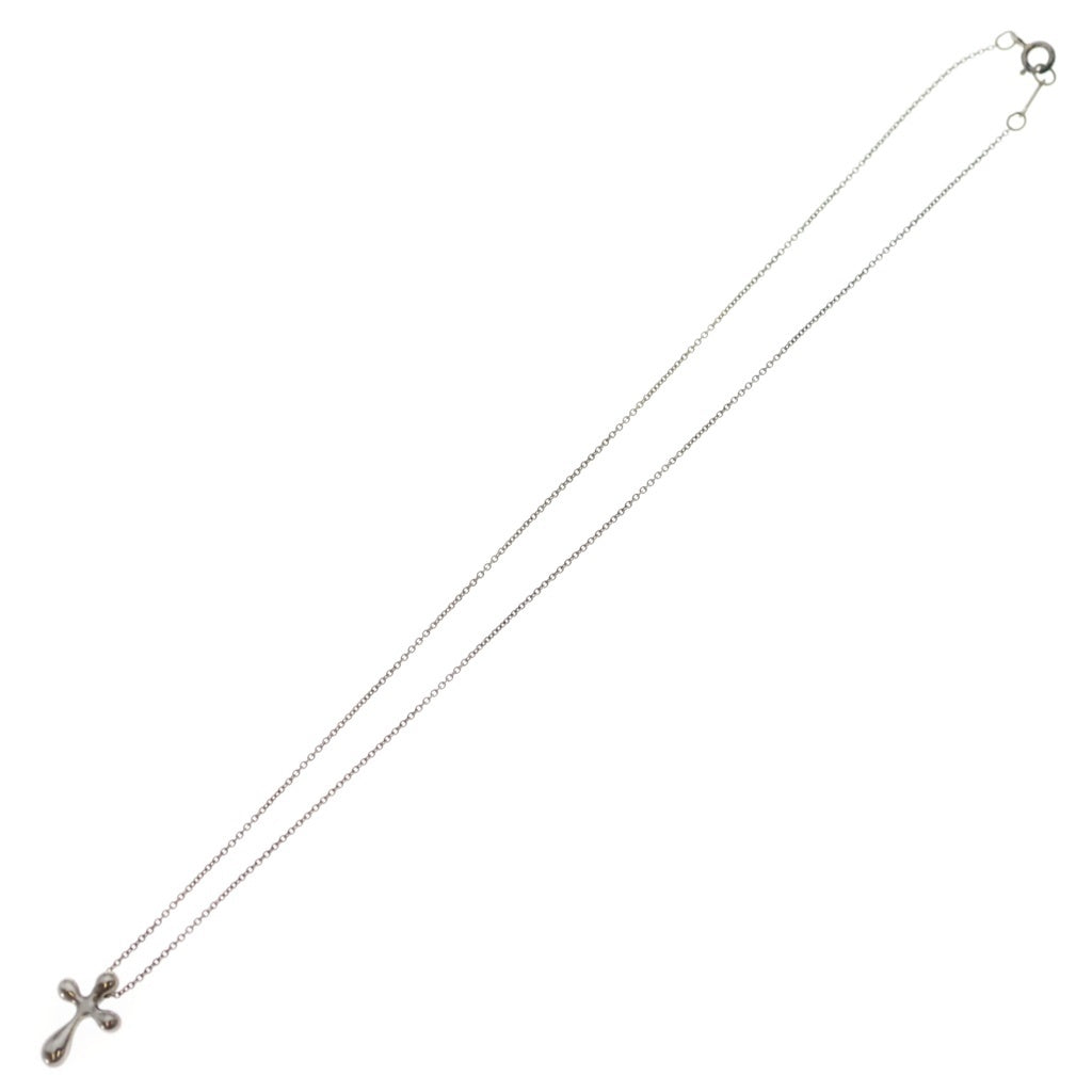 TIFFANY & Co.(ティファニー) エルサペレッティ クロス ネックレス ペンダント チェーン シルバー 925 2.5g レディース