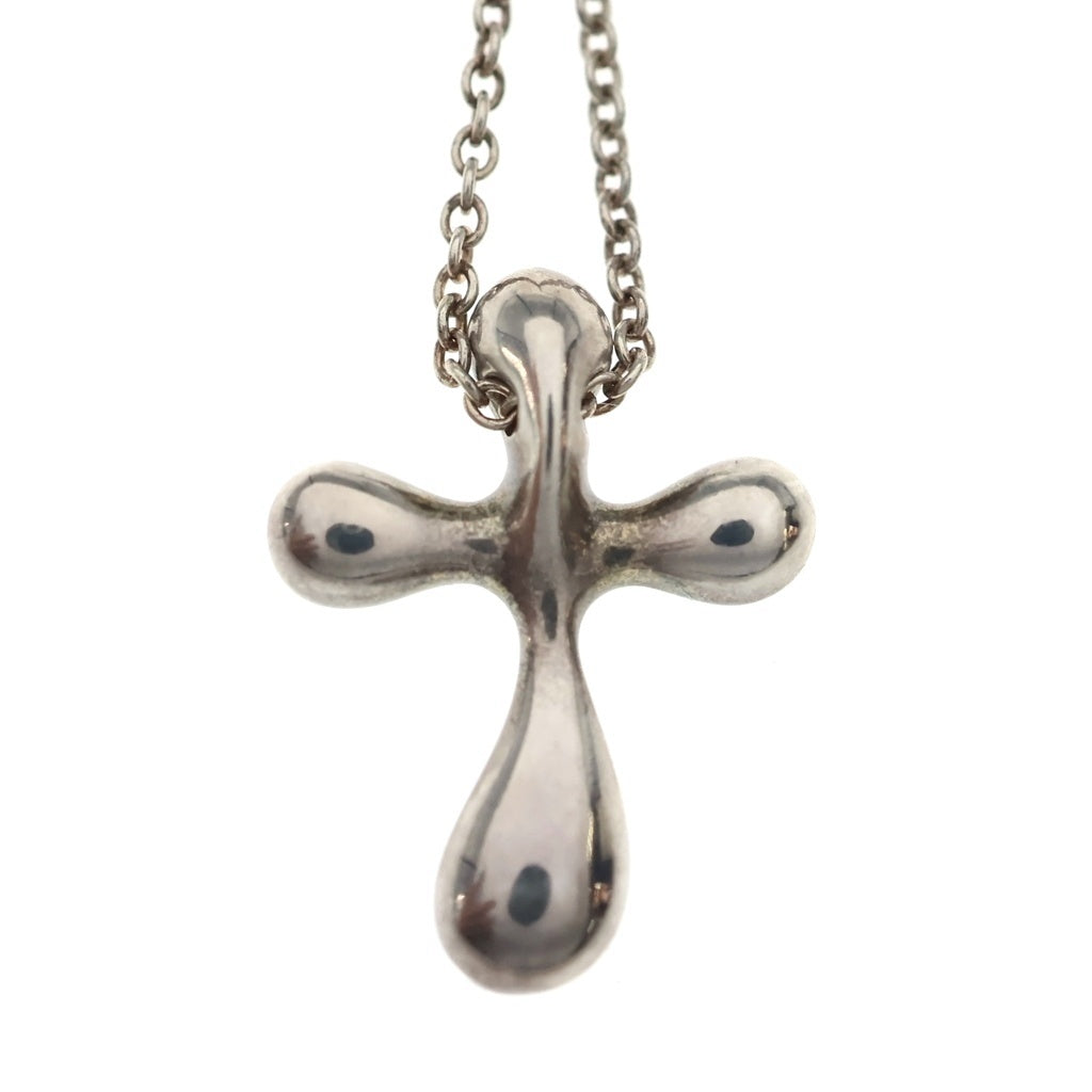 TIFFANY & Co.(ティファニー) エルサペレッティ クロス ネックレス ペンダント チェーン シルバー 925 2.5g レディース