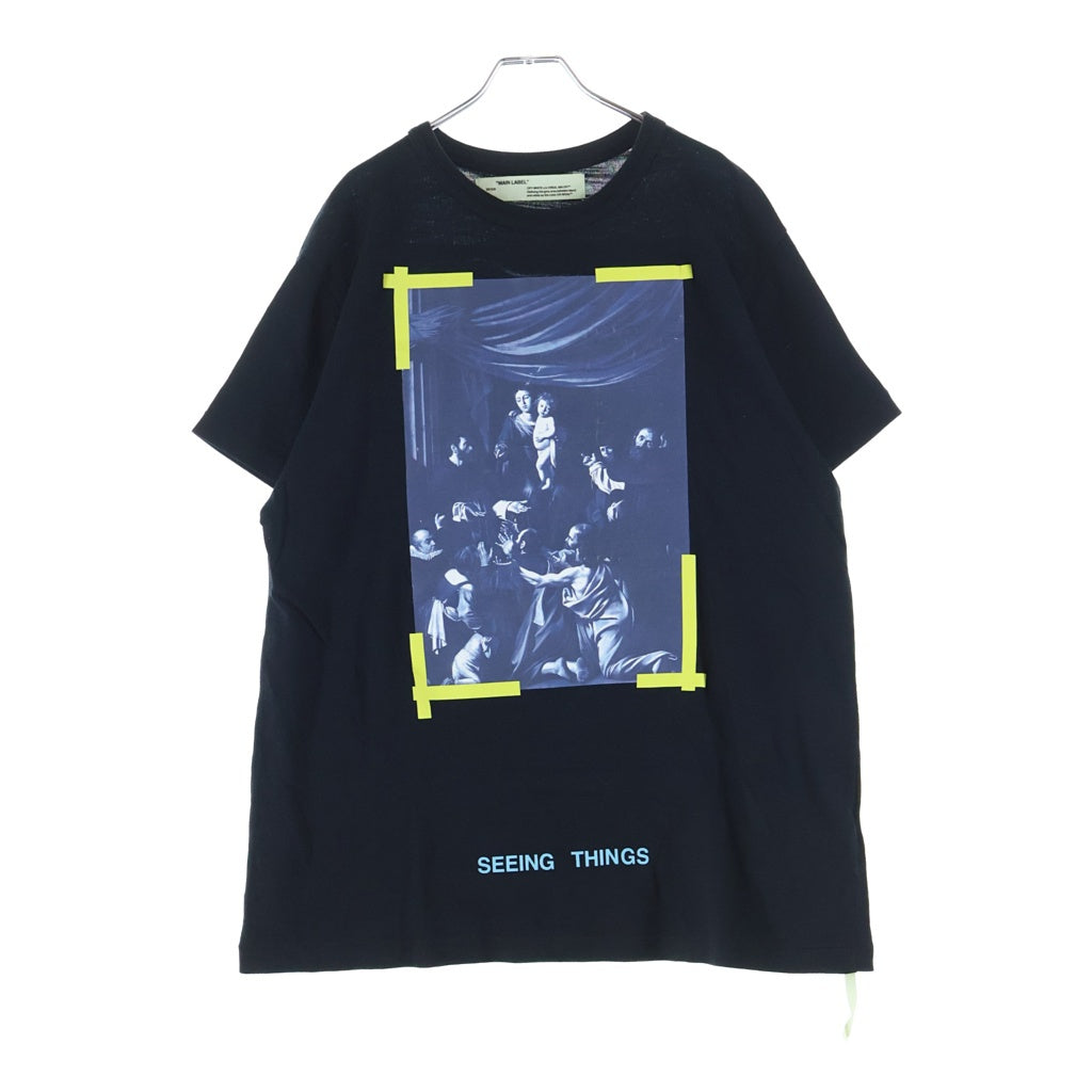 OFF-WHITE(オフホワイト) 17AW カラヴァッジョ Tシャツ ブラック #S OMAA002F17001015