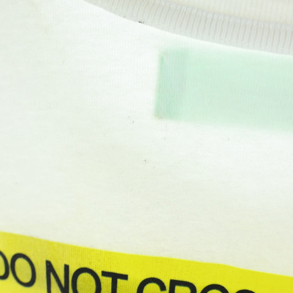 OFF-WHITE(オフホワイト) 18SS ファイヤーテープ Tシャツ ホワイト #S OMAA002S18185006