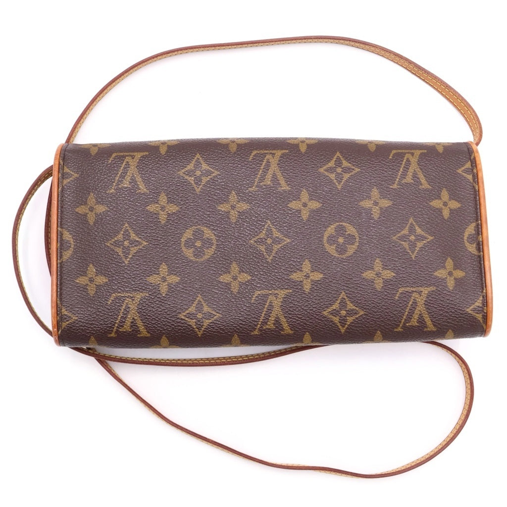 LOUIS VUITTON(ルイヴィトン) モノグラム ポシェットツインGM ショルダーバッグ M51852 ブラウン レディース