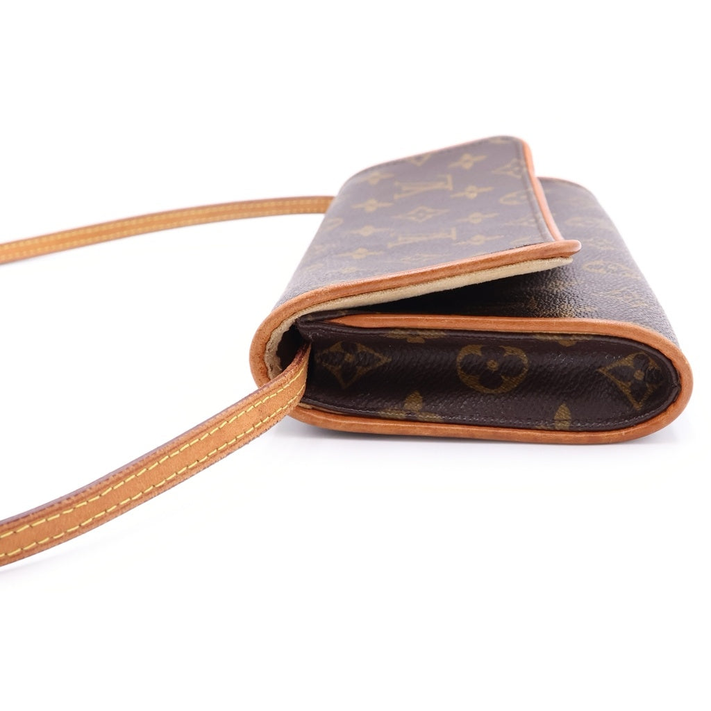 LOUIS VUITTON(ルイヴィトン) モノグラム ポシェットツインGM ショルダーバッグ M51852 ブラウン レディース