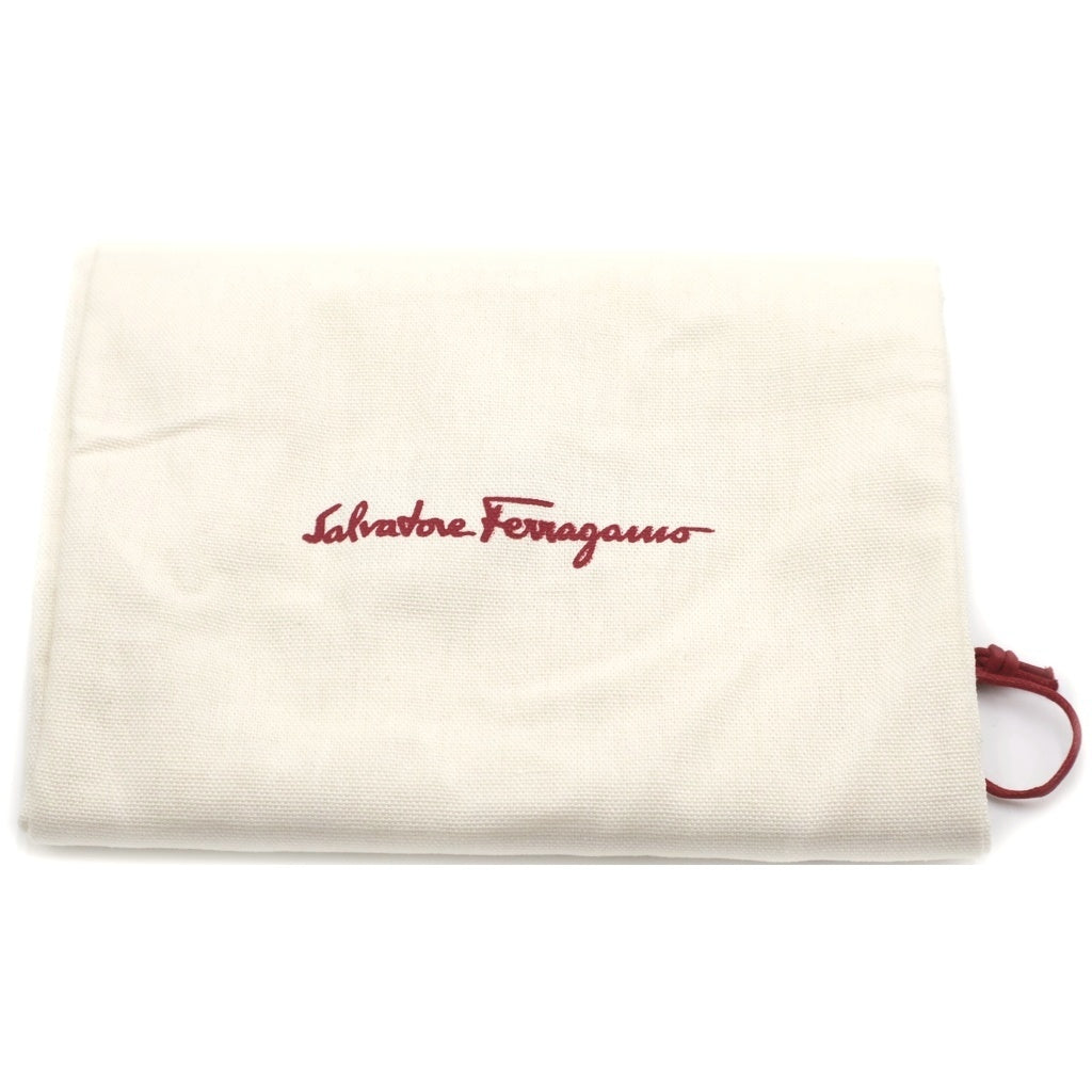Salvatore Ferragamo(サルヴァトーレ フェラガモ) ガンチーニ レザー ローカットシューズ ブラック