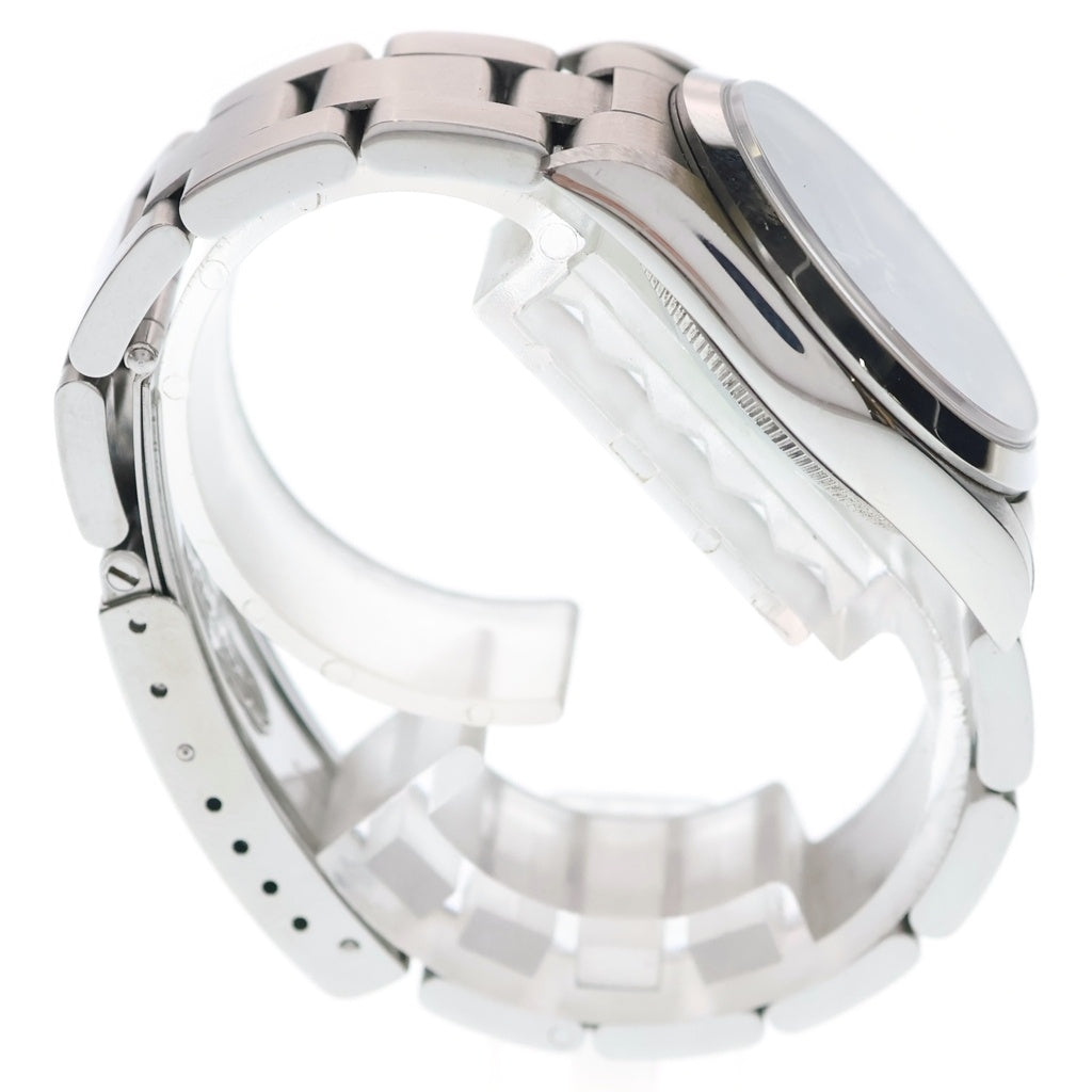 ROLEX(ロレックス) オイスターパーペチュアル 黒文字盤 SS/AT ステンレス オートマ 自動巻き 腕時計 77080 メンズ レディース ユニセックス