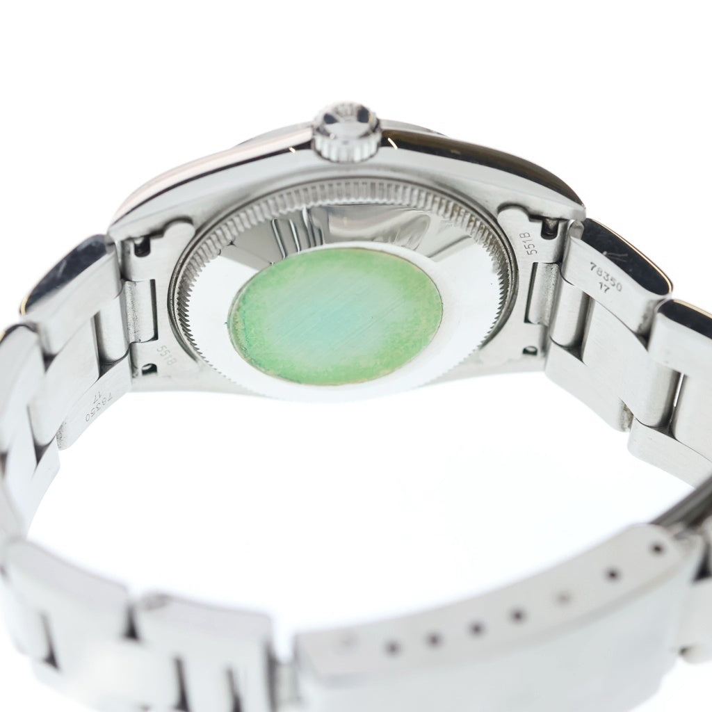 ROLEX(ロレックス) オイスターパーペチュアル 黒文字盤 SS/AT ステンレス オートマ 自動巻き 腕時計 77080 メンズ レディース ユニセックス