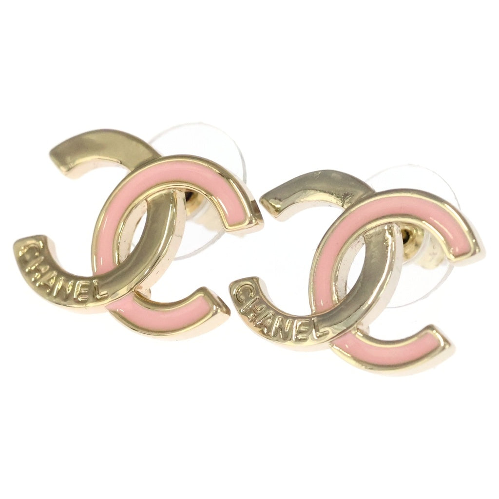 CHANEL(シャネル) ココマーク GP B24B ピアス ゴールド/ピンク レディース