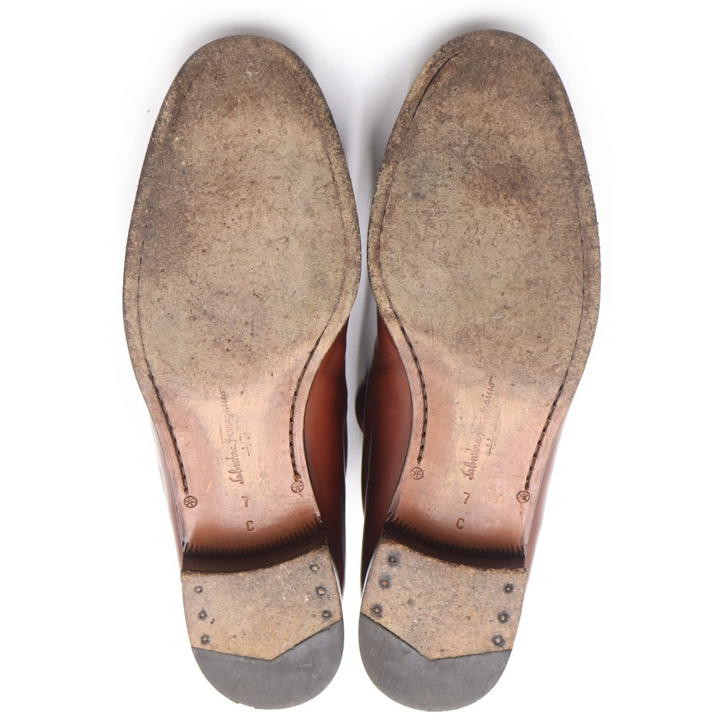 Salvatore Ferragamo(サルヴァトーレ フェラガモ) レザーショートブーツ ブラウン #7 レディース