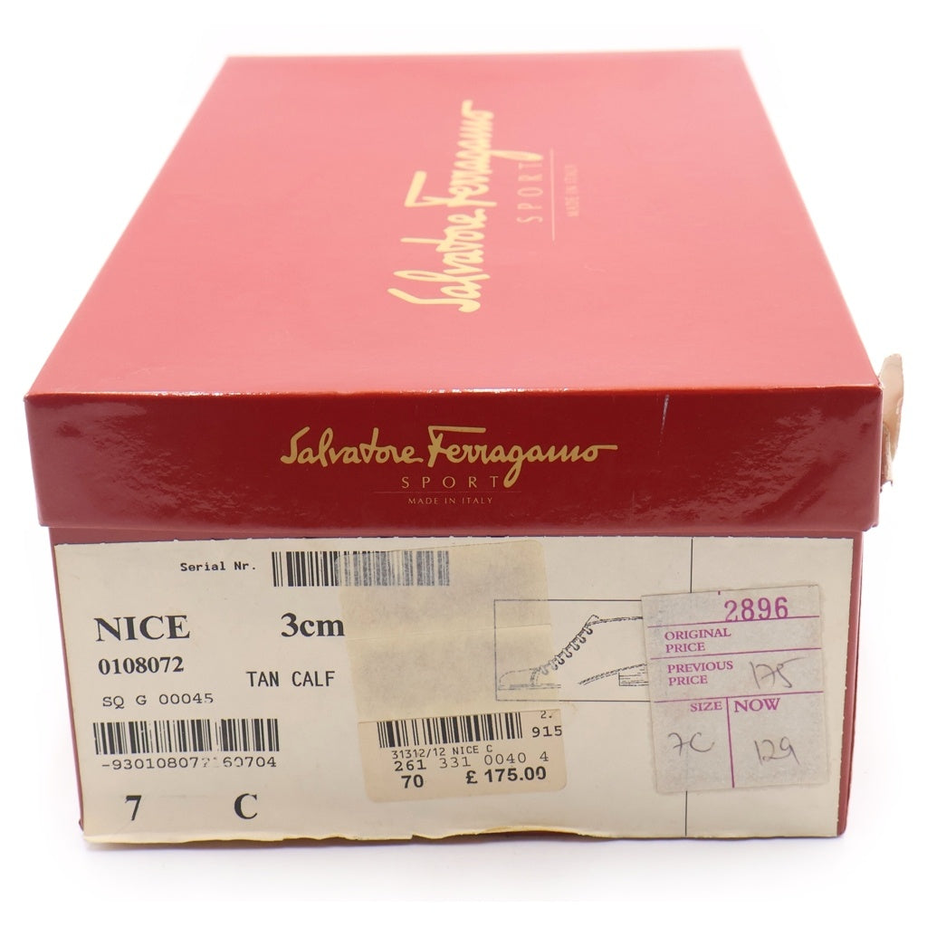 Salvatore Ferragamo(サルヴァトーレ フェラガモ) レザーショートブーツ ブラウン #7 レディース