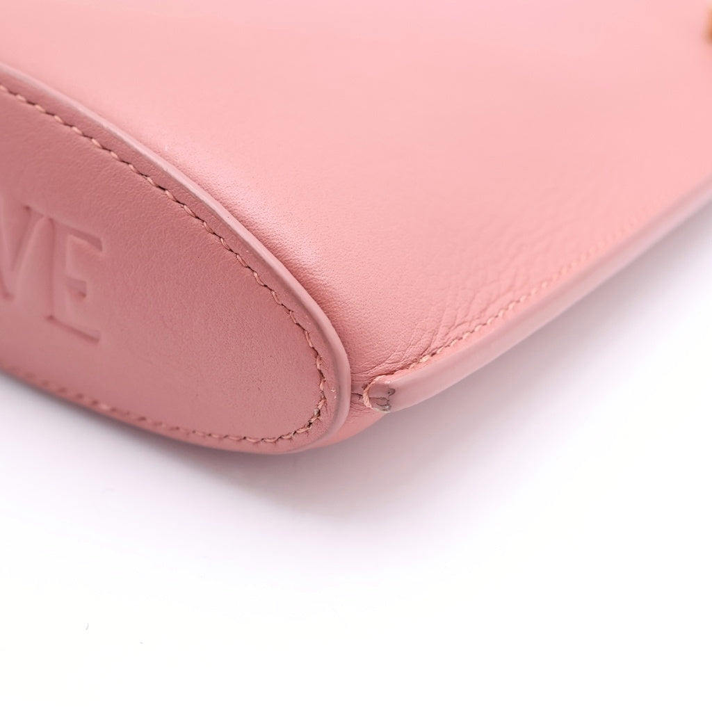 LOEWE(ロエベ) ダイスポケット レザー ショルダーバッグ ピンク レディース