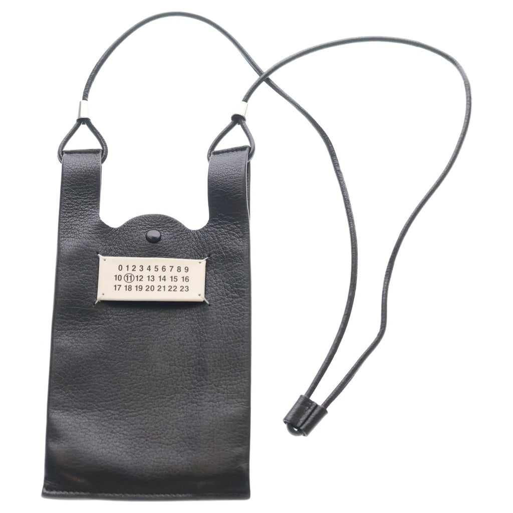 Maison Margiela11(メゾンマルジェラ) Maison Margiela 11 フォンポーチ ショルダーバッグ ミニバッグ ブラック レザー レディース