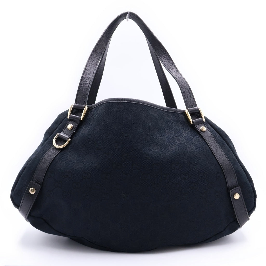GUCCI(グッチ) GGキャンバス アビー キャンバス レザートートバッグ ショルダーバッグ 130736 ブラック130736 レディース