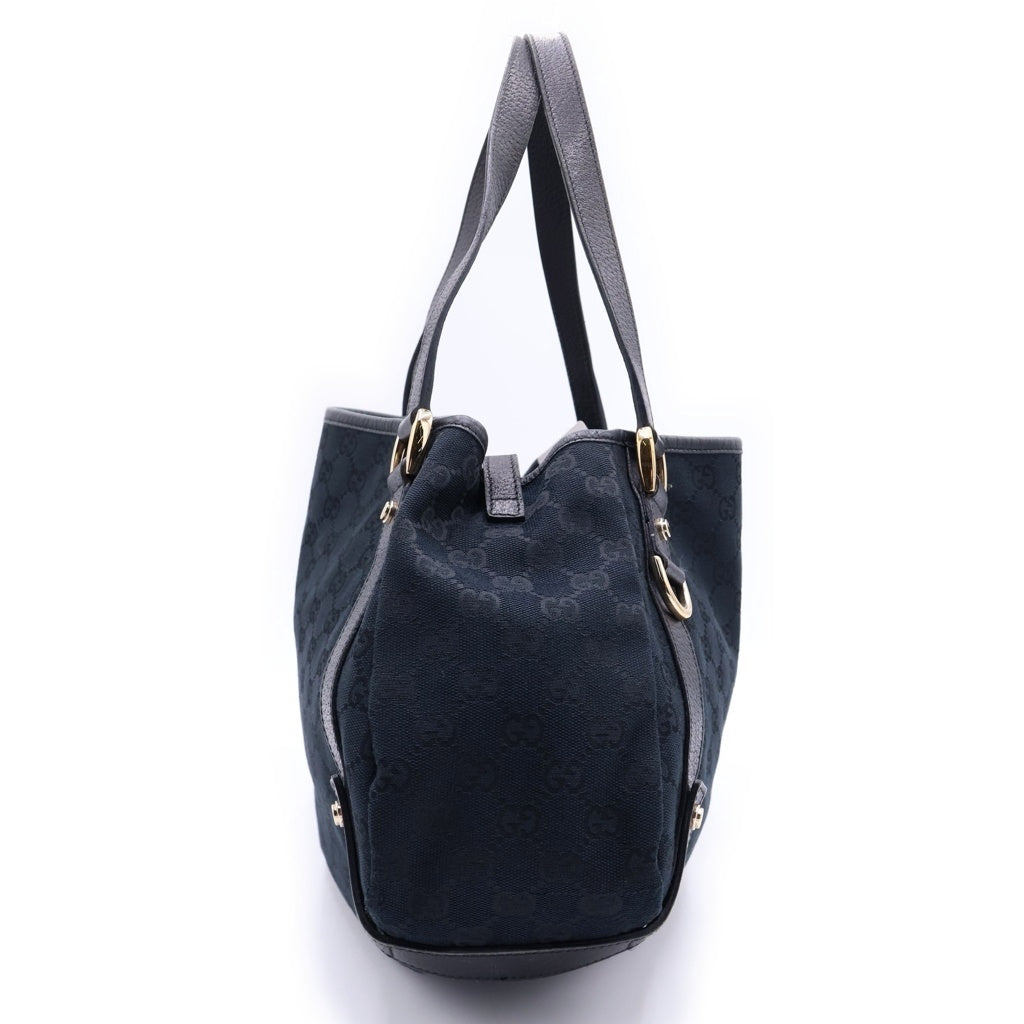 GUCCI(グッチ) GGキャンバス アビー キャンバス レザートートバッグ ショルダーバッグ 130736 ブラック130736 レディース