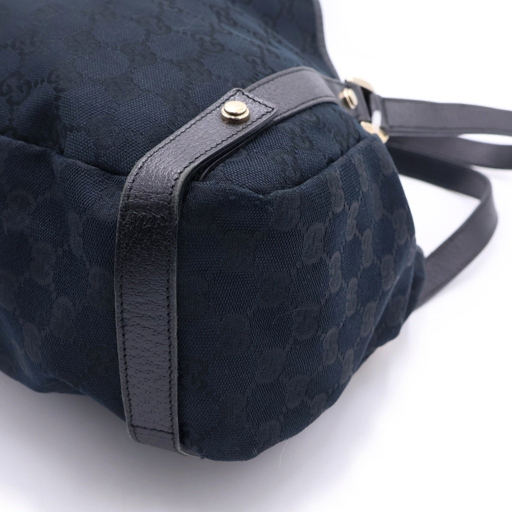 GUCCI(グッチ) GGキャンバス アビー キャンバス レザートートバッグ ショルダーバッグ 130736 ブラック130736 レディース
