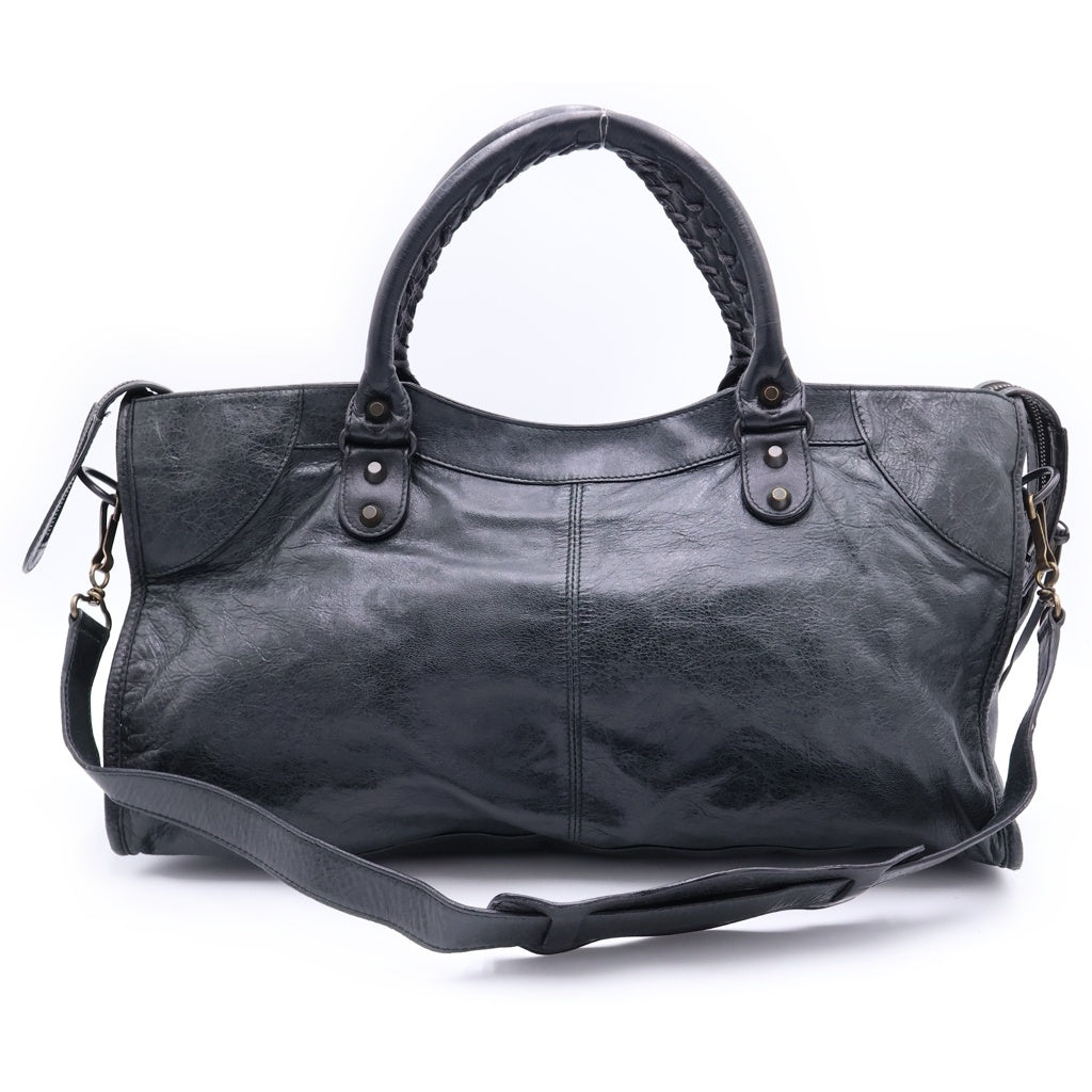 BALENCIAGA(バレンシアガ) ザ・パートタイム レザー 2WAY ハンドバッグ ショルダーバッグ 168028 ブラック
