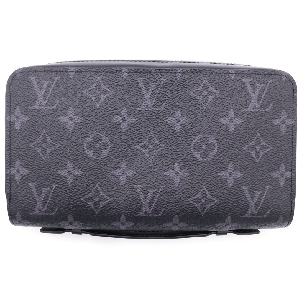 LOUIS VUITTON(ルイヴィトン) モノグラムエクリプス ジッピーXL PVC レザー ラウンドファスナー 長財布 M61698 ブラック
