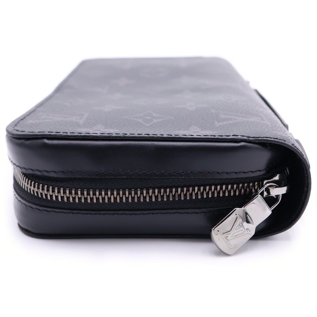 LOUIS VUITTON(ルイヴィトン) モノグラムエクリプス ジッピーXL PVC レザー ラウンドファスナー 長財布 M61698 ブラック