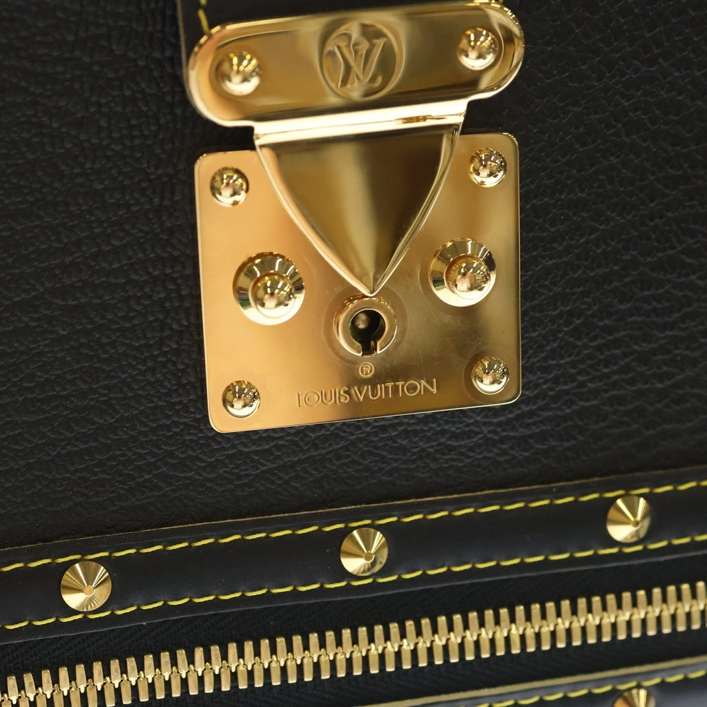 LOUIS VUITTON(ルイヴィトン) スハリ ファビュロー レザー ゴールド金具 ハンドバッグ M91812 ブラック レディース