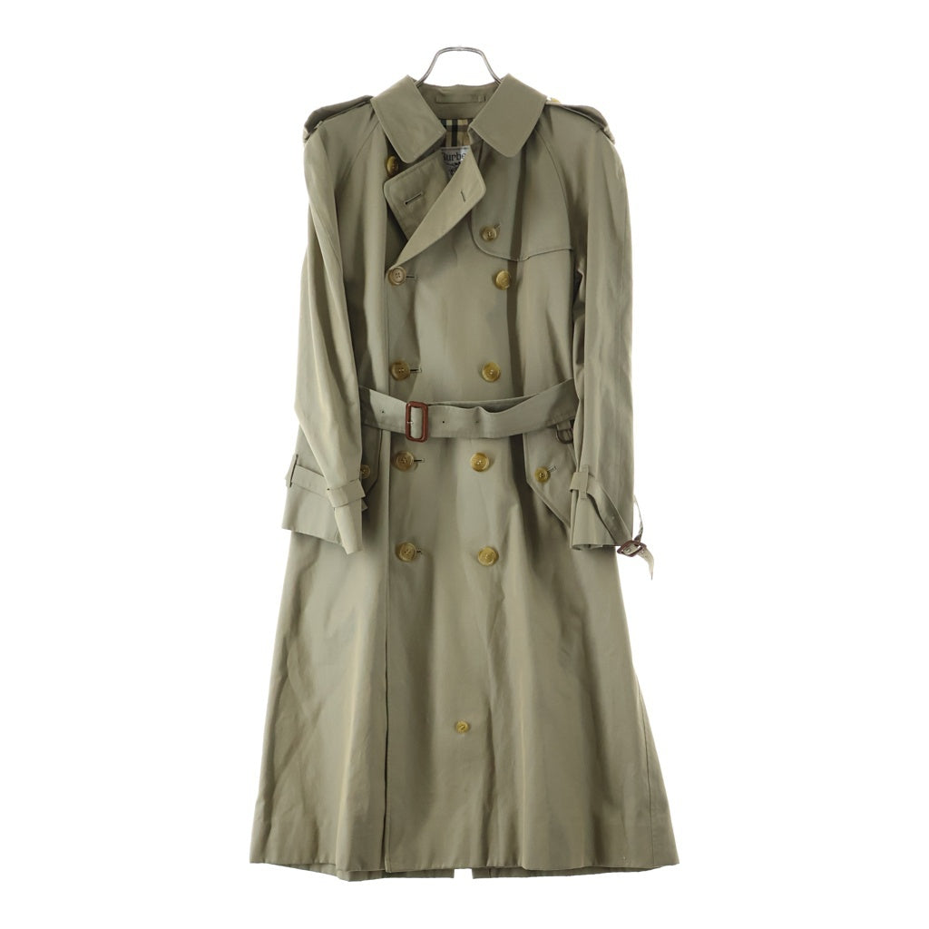 BURBERRY(バーバリー) 90s OLD 裏地ノヴァチェック トレンチコート コットン 白タグ 玉虫色 ベージュ 82-039-41 レディース