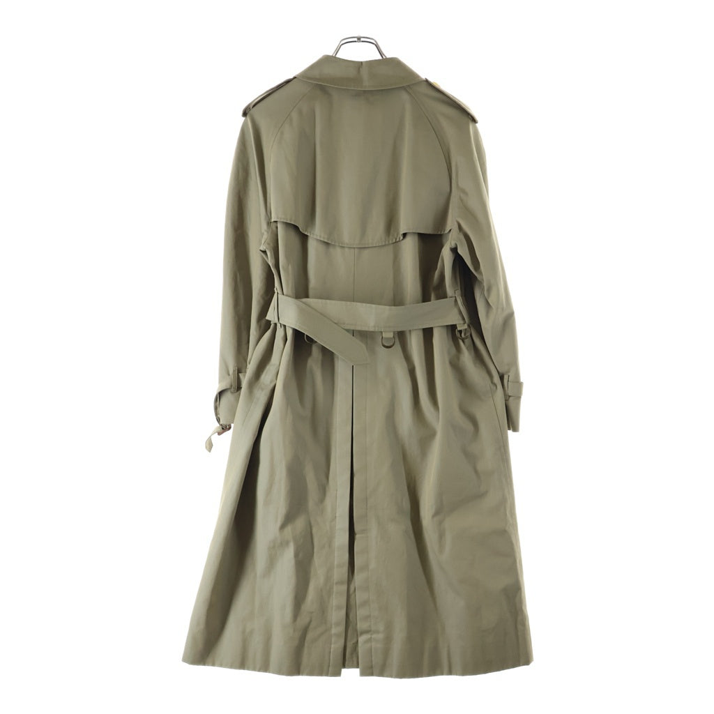 BURBERRY(バーバリー) 90s OLD 裏地ノヴァチェック トレンチコート コットン 白タグ 玉虫色 ベージュ 82-039-41 レディース