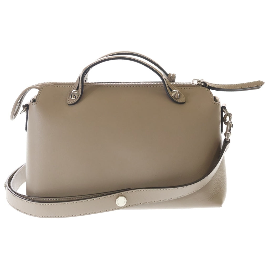 FENDI(フェンディ) バイザウェイ ミディアム 2WAYバッグ ハンドバッグ ショルダーバッグ ベージュ グレージュ レザー 8BL124 シルバー金具 レディース