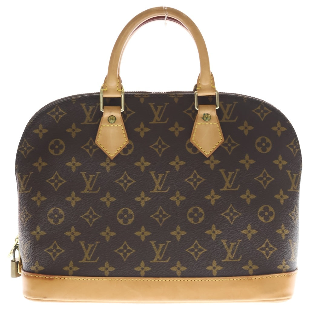 LOUIS VUITTON(ルイヴィトン) モノグラム アルマPM ハンドバッグ ブラウン レザー×PVC M53151 ゴールド金具 レディース