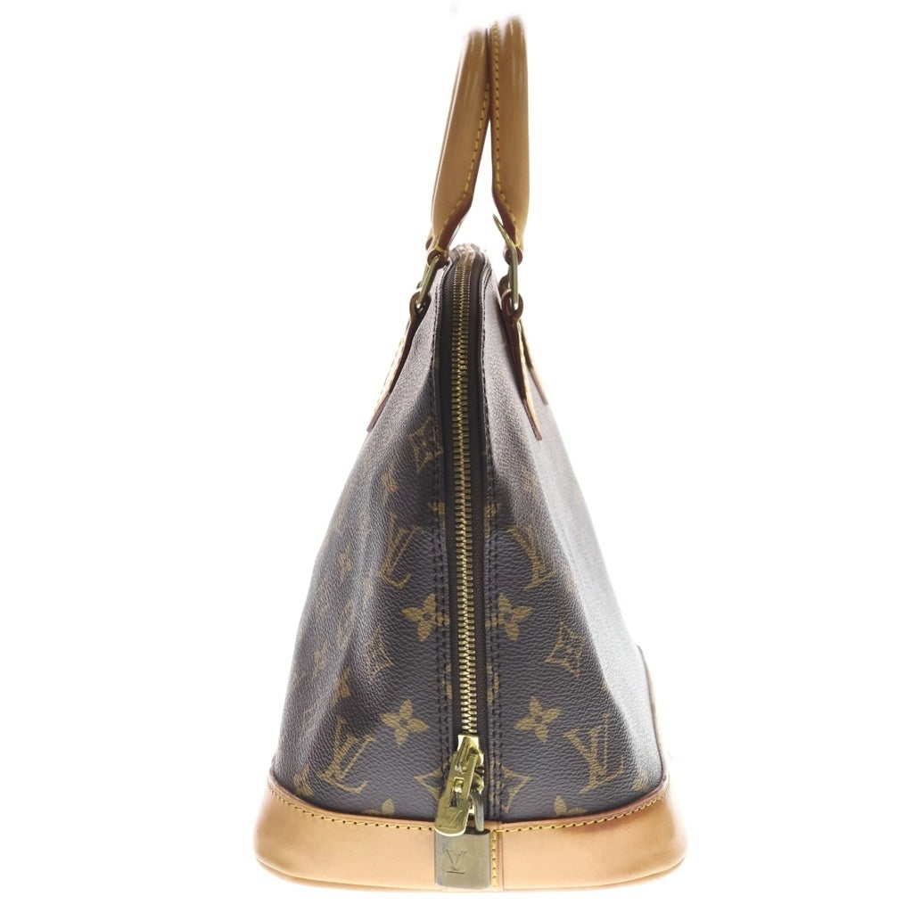 LOUIS VUITTON(ルイヴィトン) モノグラム アルマPM ハンドバッグ ブラウン レザー×PVC M53151 ゴールド金具 レディース