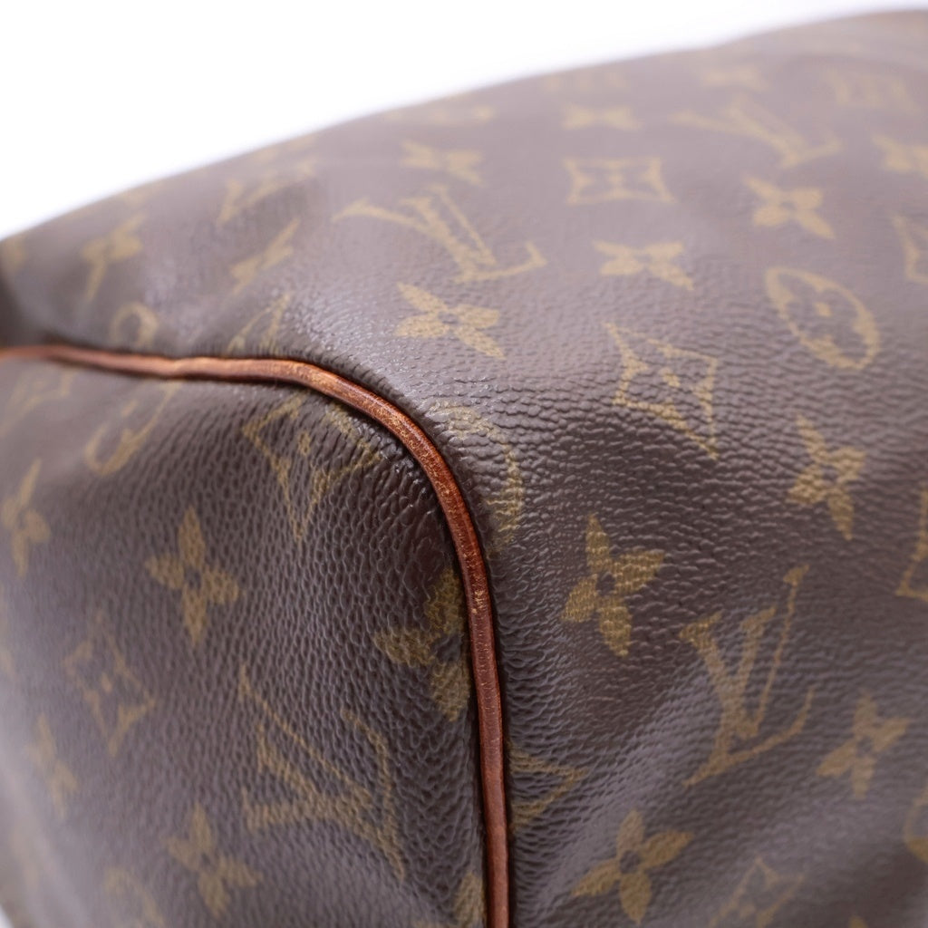 LOUIS VUITTON(ルイヴィトン) モノグラム スピーディ30 ハンドバッグ ボストンバッグ ブラウン レザー×PVC M41526 ゴールド金具