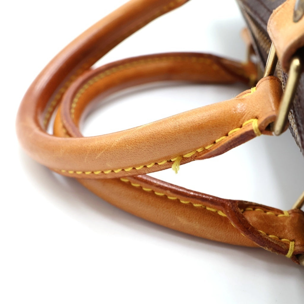 LOUIS VUITTON(ルイヴィトン) モノグラム スピーディ30 ハンドバッグ ボストンバッグ ブラウン レザー×PVC M41526 ゴールド金具