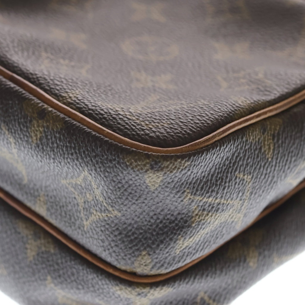 LOUIS VUITTON(ルイヴィトン) モノグラム ミニアマゾン ショルダーバッグ ミニバッグ ブラウン レザー×PVC M45238 ゴールド金具 レディース