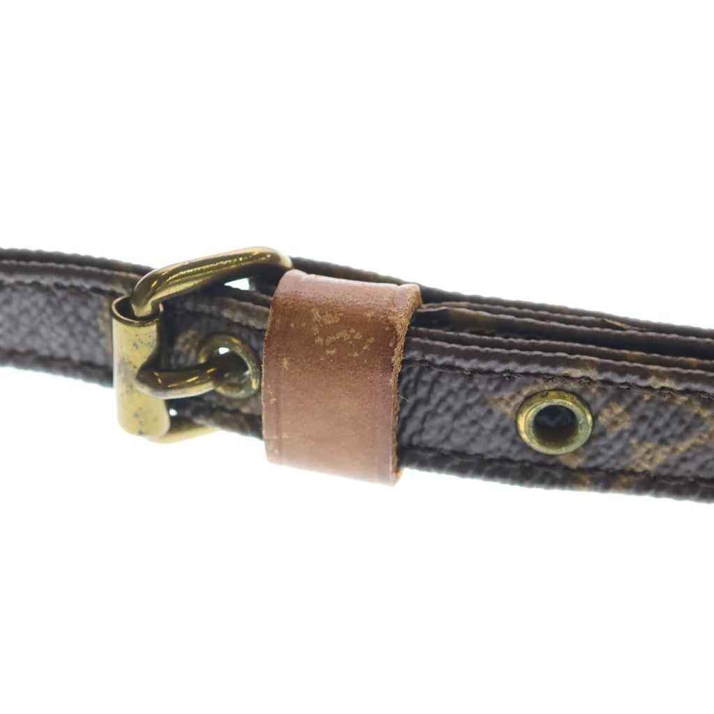 LOUIS VUITTON(ルイヴィトン) モノグラム ミニアマゾン ショルダーバッグ ミニバッグ ブラウン レザー×PVC M45238 ゴールド金具 レディース