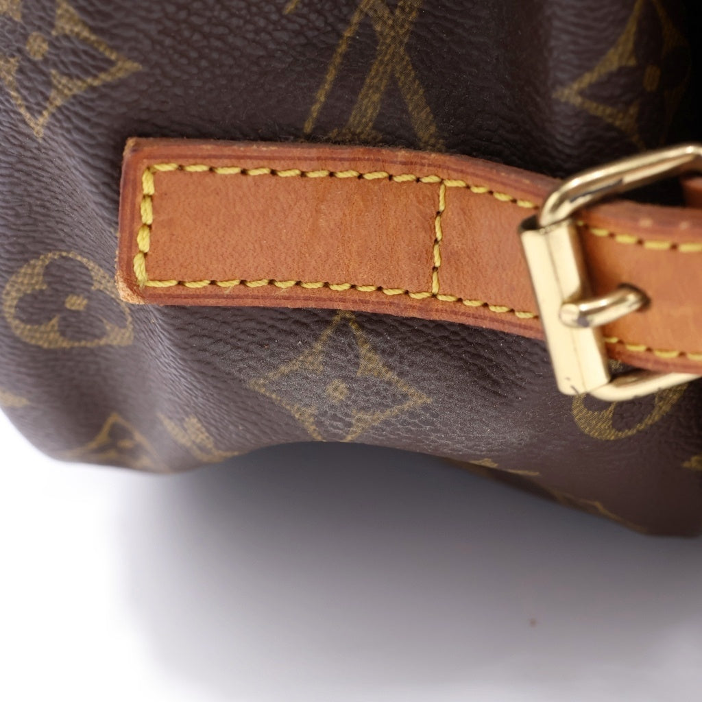 LOUIS VUITTON(ルイヴィトン) モノグラム ソミュール35 ショルダーバッグ ブラウン レザー×PVC M42254 ゴールド金具
