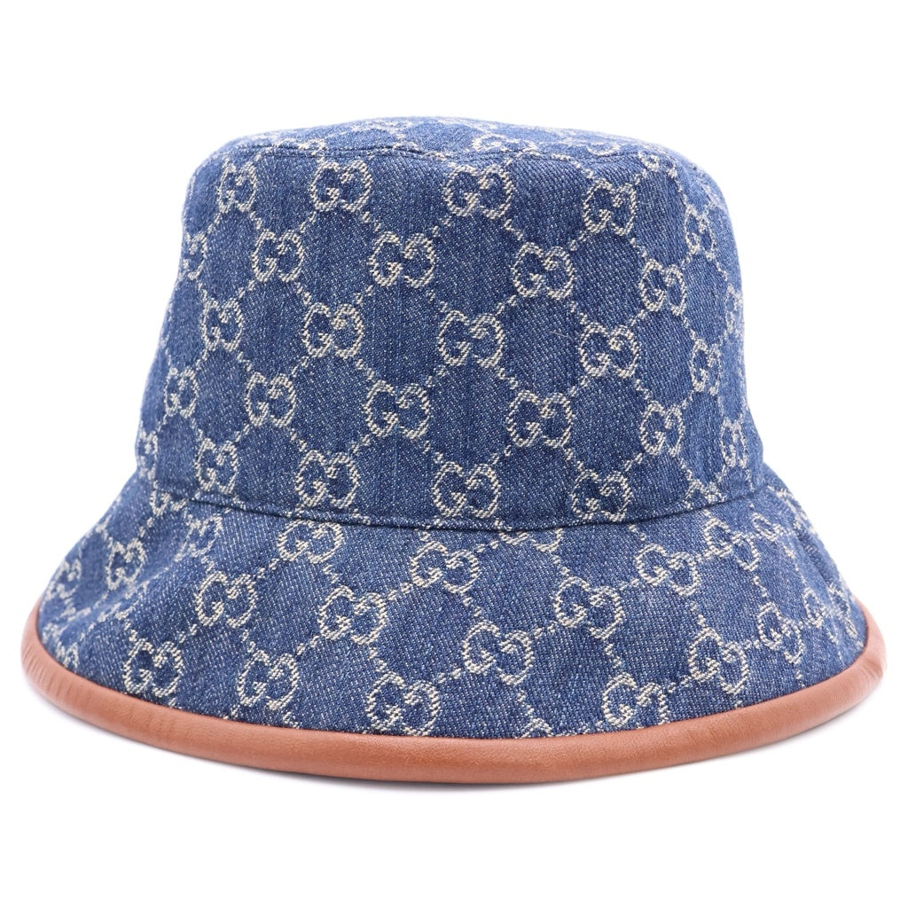 GUCCI(グッチ) GGキャンバス デニムバケットハット インディゴ 576371