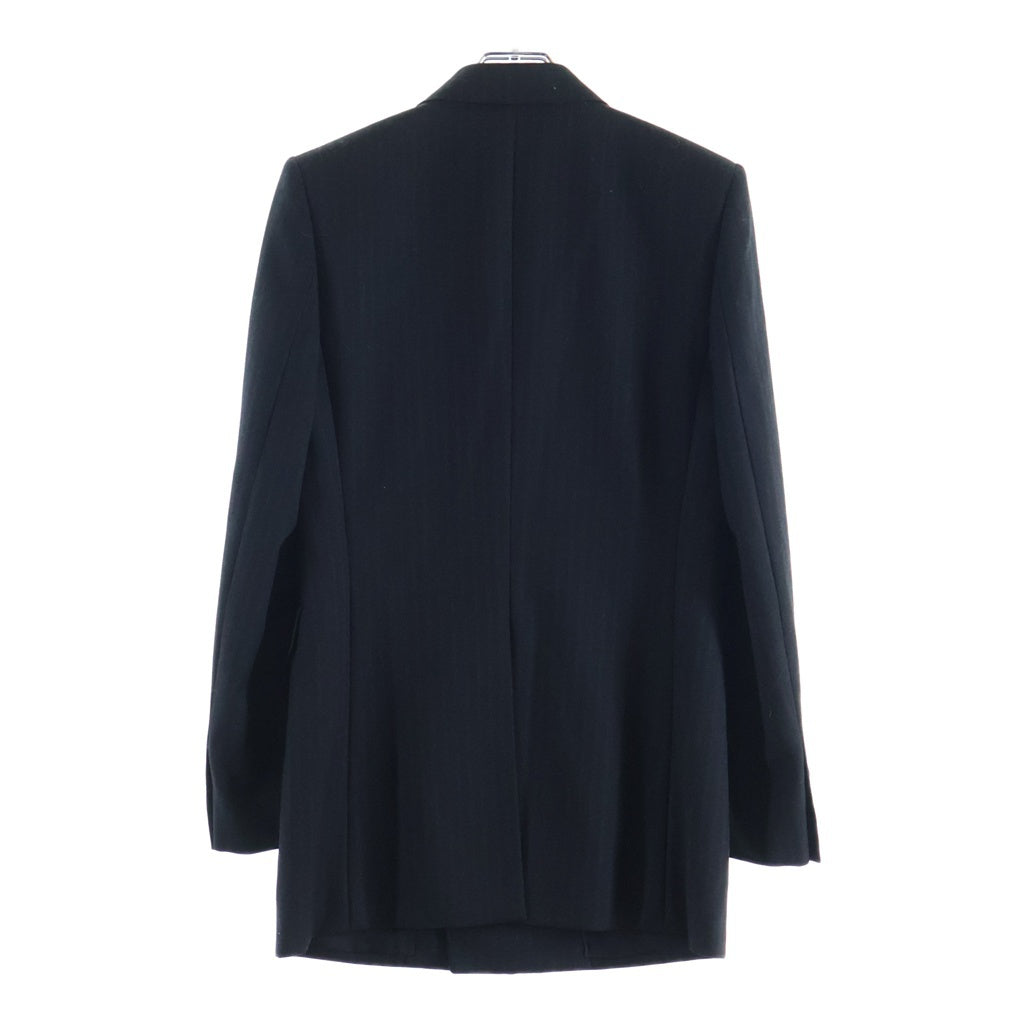 SAINT LAURENT PARIS(サンローランパリ) 20AW ストライプ柄ダブルブレストジャケット ブラック 632886 レディース