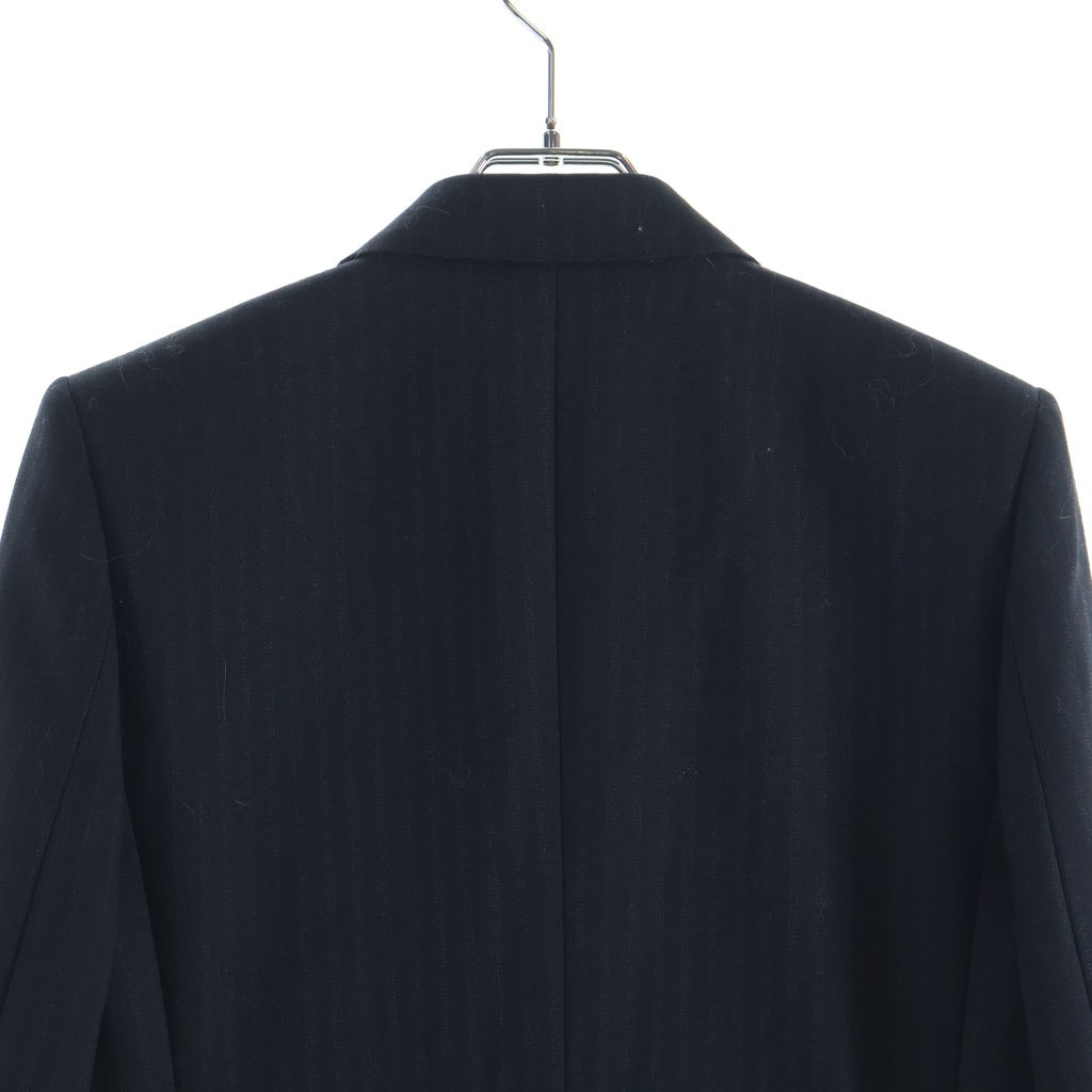 SAINT LAURENT PARIS(サンローランパリ) 20AW ストライプ柄ダブルブレストジャケット ブラック 632886 レディース