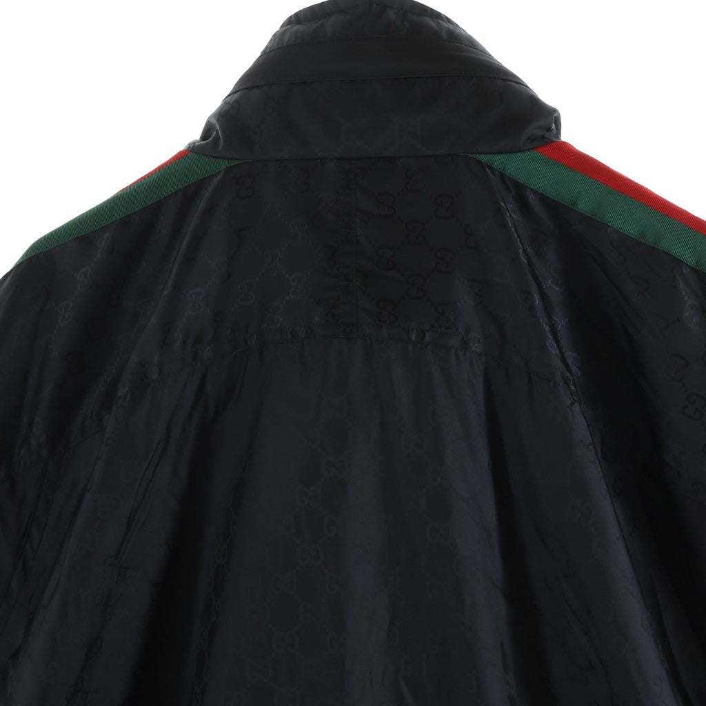 GUCCI(グッチ) GG シェリーライン ナイロンウィンドブレーカー ジャケット ブラック 618891 レディース