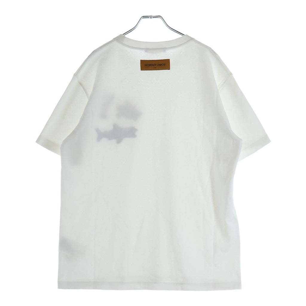 LOUIS VUITTON(ルイヴィトン) 21SS ビーズアニマル アンド モノグラム 半袖Tシャツ ホワイト RM211V DG1 レディース