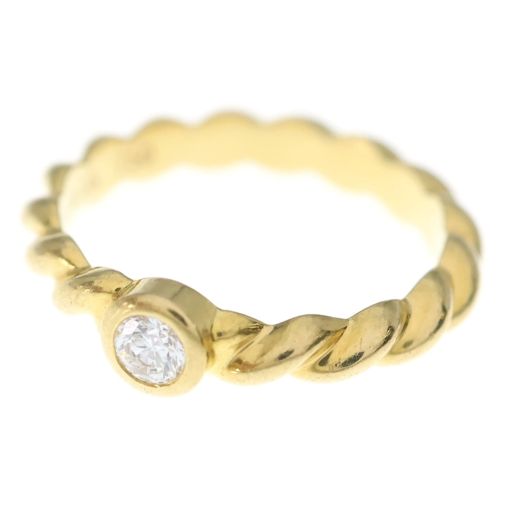 TIFFANY & Co.(ティファニー) ツイスト 1Pダイヤリング ゴールド Au750YG #8 レディース