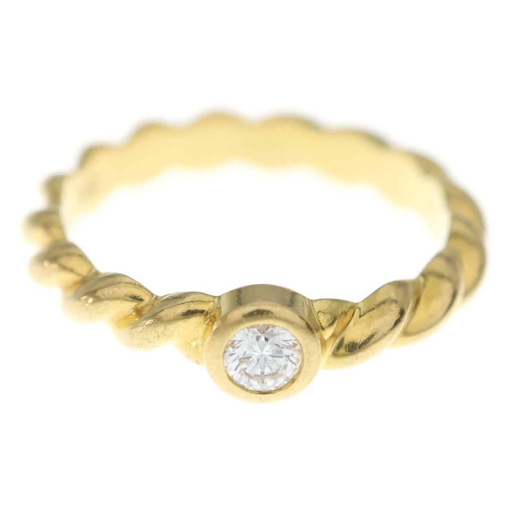 TIFFANY & Co.(ティファニー) ツイスト 1Pダイヤリング ゴールド Au750YG #8 レディース