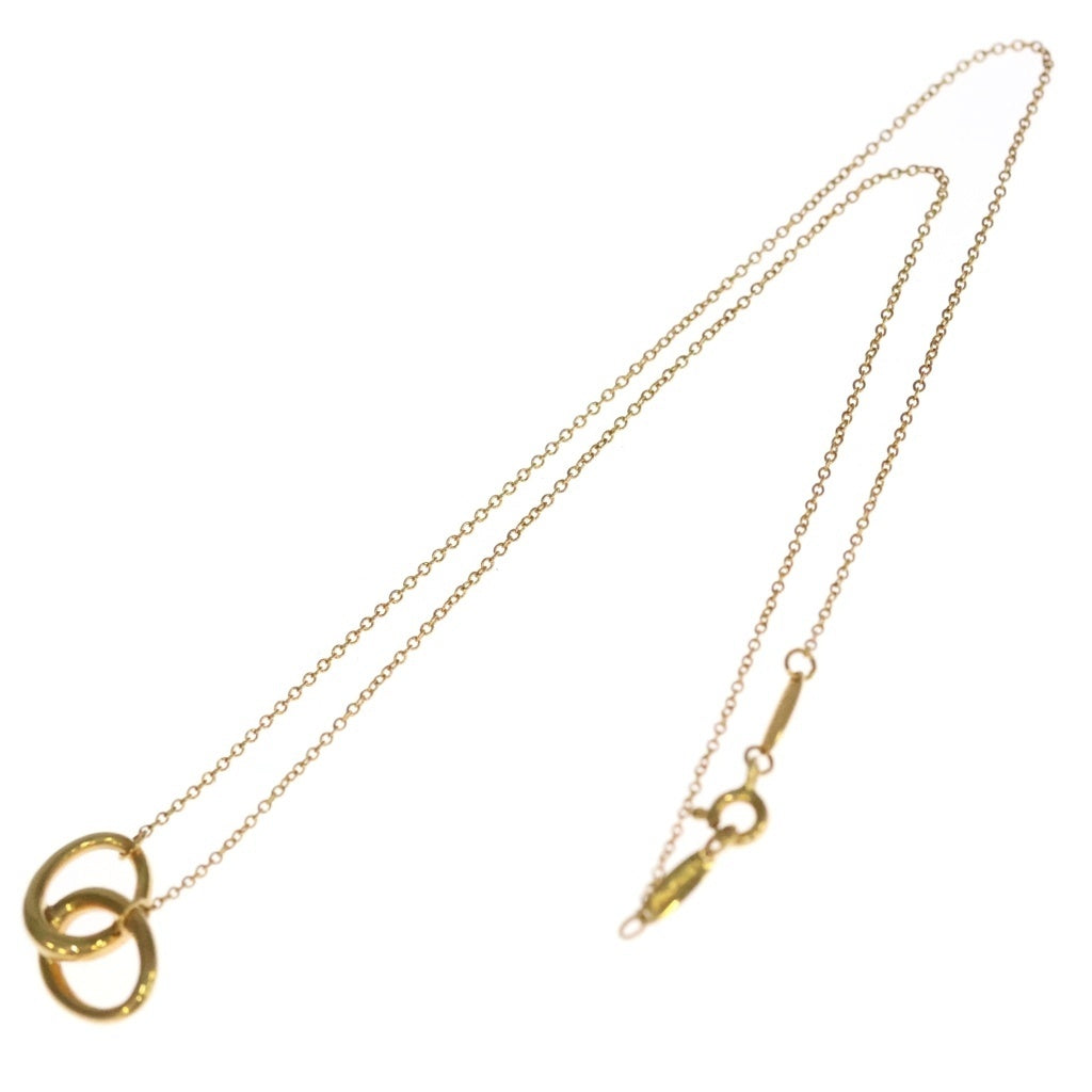 TIFFANY & Co.(ティファニー) ダブルループ ネックレス ペンダント チェーン ゴールド Au750YG