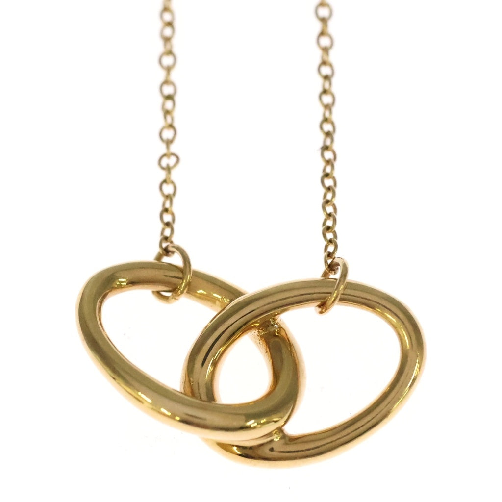 TIFFANY & Co.(ティファニー) ダブルループ ネックレス ペンダント チェーン ゴールド Au750YG
