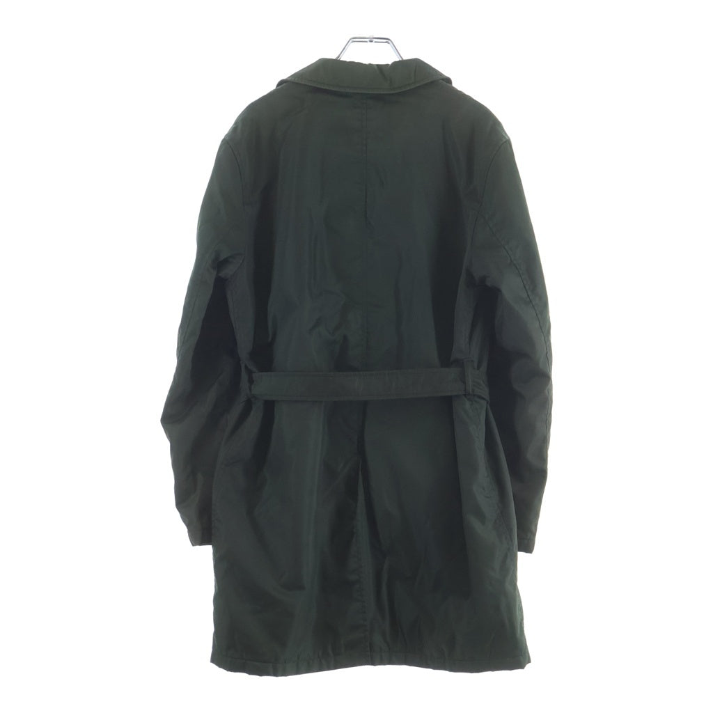 PRADA(プラダ) ナイロン 中綿入り ベルト付き ロングコート アウター カーキ #38 レディース