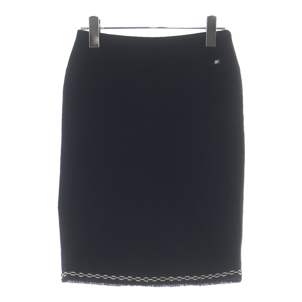 CHANEL(シャネル) 04A ウールタイトスカート ブラック レディース P24794V15066