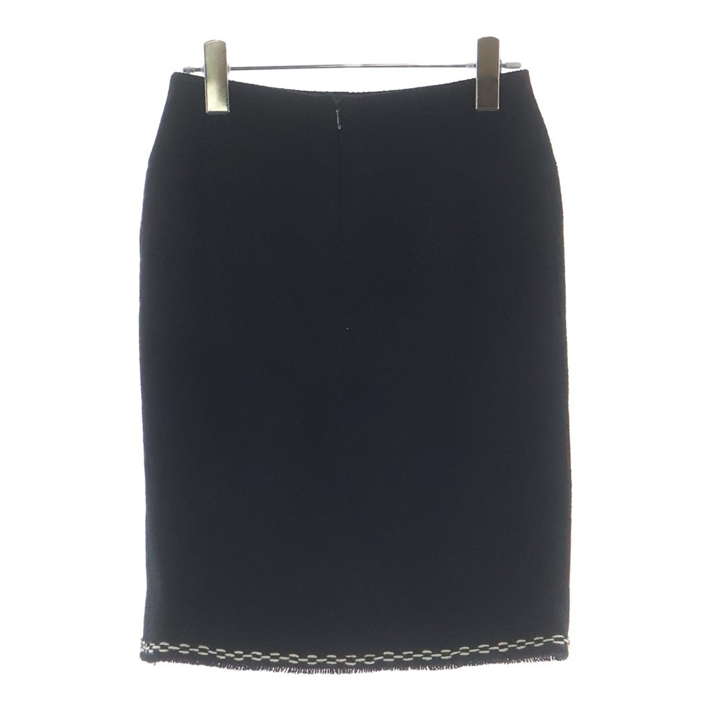 CHANEL(シャネル) 04A ウールタイトスカート ブラック レディース P24794V15066