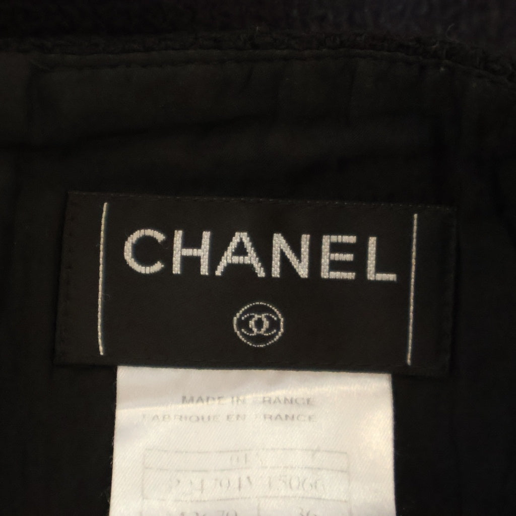 CHANEL(シャネル) 04A ウールタイトスカート ブラック レディース P24794V15066